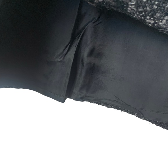 Tory Burch Leather Trimmed Tweed Pencil Skirt Wool Blend - Picture 8 of 9